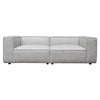 Daro 2pc Modular Lounge Sofa | Textured Barley Gray Polyester BM338767