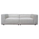 Daro 2pc Modular Lounge Sofa | Textured Barley Gray Polyester BM338767
