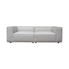 Daro 2pc Modular Lounge Sofa | Textured Barley Gray Polyester BM338767