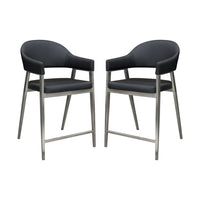 Black, Brushed Silver