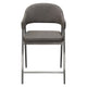 Arie Counter Height Chair Set of 2 | Gray Faux Leather Seat and Back BM338770