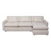 Arcy 2pc Sectional Sofa w Reversible Chaise | 3 Pillows | Cream White BM338771