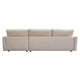 Arcy 2pc Sectional Sofa w Reversible Chaise | 3 Pillows | Cream White BM338771