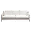 Boa Sofa | 2 Throw Pillows | Modern Loose Back White Linen 95’’ BM338778