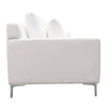 Boa Sofa | 2 Throw Pillows | Modern Loose Back White Linen 95’’ BM338778