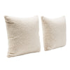 Wily Accent Pillow Set of 2 | 16’’ Square | Bone White Boucle Fabric BM338793
