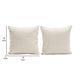 Wily Accent Pillow Set of 2 | 16’’ Square | Bone White Boucle Fabric BM338793
