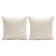 Wily Accent Pillow Set of 2 | 16’’ Square | Bone White Boucle Fabric BM338793