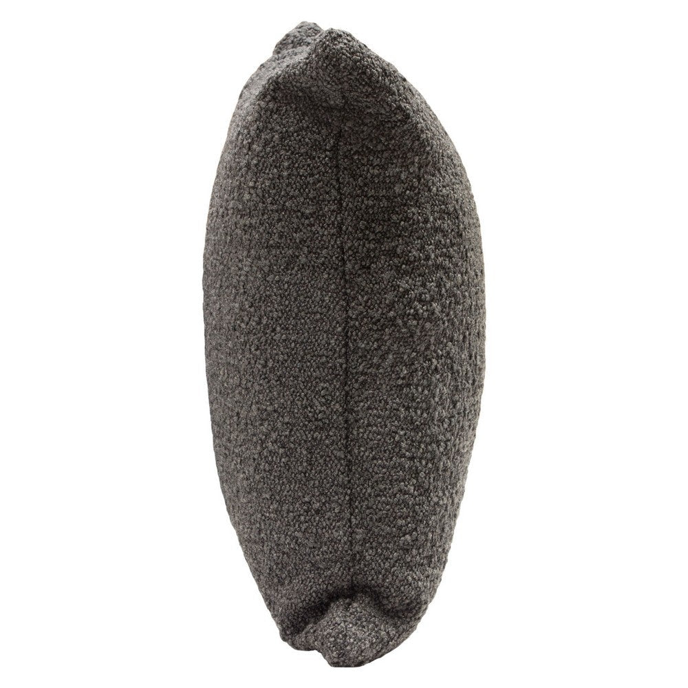 Wily Accent Pillow Set of 2 | 16’’ Square | Charcoal Black Boucle BM338794