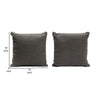 Wily Accent Pillow Set of 2 | 16’’ Square | Charcoal Black Boucle BM338794