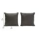 Wily Accent Pillow Set of 2 | 16’’ Square | Charcoal Black Boucle BM338794