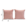 Wily Accent Pillow Set of 2 | 16’’ Square | Blush Pink Velvet Fabric BM338795