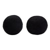 Wily Accent Pillow Set of 2 | 10’’ Round Ball| Black Faux Sheepskin