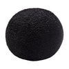 Wily Accent Pillow Set of 2 | 10’’ Round Ball| Black Faux Sheepskin