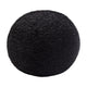 Wily Accent Pillow Set of 2 | 10’’ Round Ball| Black Faux Sheepskin