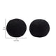 Wily Accent Pillow Set of 2 | 10’’ Round Ball| Black Faux Sheepskin