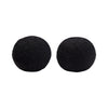Wily Accent Pillow Set of 2 | 10’’ Round Ball| Black Faux Sheepskin