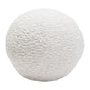 Wily Accent Pillow Set of 2 | 10’’ Round Ball| White Faux Sheepskin