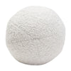 Wily Accent Pillow Set of 2 | 10’’ Round Ball| White Faux Sheepskin