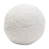 Wily Accent Pillow Set of 2 | 10’’ Round Ball| White Faux Sheepskin