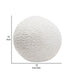 Wily Accent Pillow Set of 2 | 10’’ Round Ball| White Faux Sheepskin