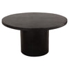 Reny Dining Table | 54’’ | Round Black Acacia Wood Top | Iron Pedestal BM338806