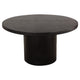 Reny Dining Table | 54’’ | Round Black Acacia Wood Top | Iron Pedestal BM338806