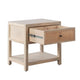 Sley Side End Table | Rattan Woven | Natural Brown Mango Wood 24"