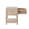 Sley Side End Table | Rattan Woven | Natural Brown Mango Wood 24"