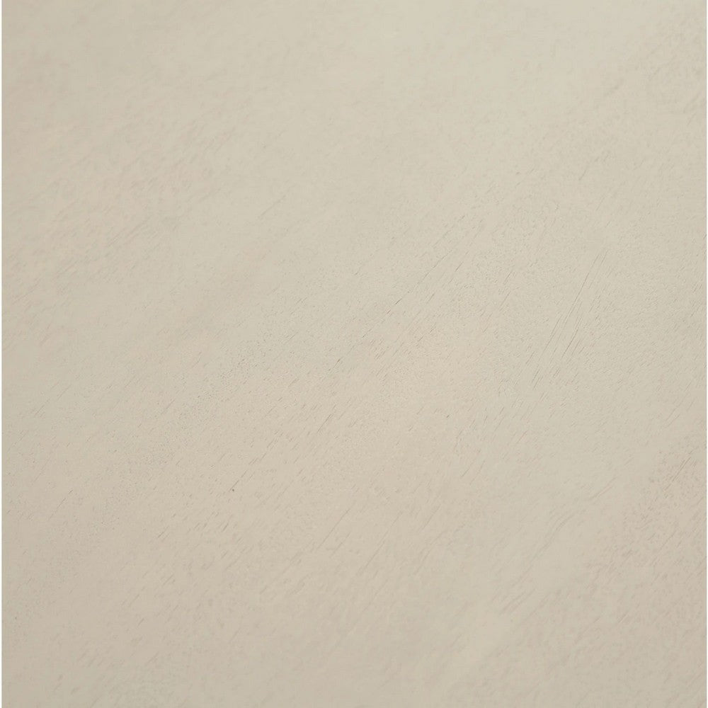 Fely Dining Table Fluted Pedestal Base Grayish Brown Mango 54’’ Round Top BM338827