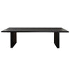 Somy Dining Table | Wide Panel Legs | Classic Black Mango Wood | 110’’ BM338833