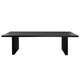 Somy Dining Table | Wide Panel Legs | Classic Black Mango Wood | 110’’ BM338833