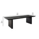 Somy Dining Table | Wide Panel Legs | Classic Black Mango Wood | 110’’ BM338833