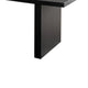 Somy Dining Table | Wide Panel Legs | Classic Black Mango Wood | 80"