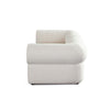 Zey 2pc Modular Corner Chair Set | Low Profile Back | Ivory Sherpa 80’’ BM338841