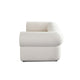 Zey 2pc Modular Corner Chair Set | Low Profile Back | Ivory Sherpa 80’’ BM338841