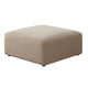 Zey Modular Ottoman | 37’’ Square | Light Camel Brown Velvet BM338846