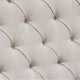 Zoa King Size Bed in Desert Sand Linen Upholstery Wingback Headboard