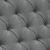 Zoa King Size Bed in Dark Gray Linen Upholstery Wingback Headboard