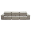 Joa 3 Seater L Sofa w Reversible Chaise Adjustable Back Light Greige BM338875