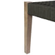 Rwan Patio Dining Bench | 71’’ Gray Woven Seat | Brown Wood Frame BM338899