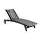 Gyoi Patio Chaise Lounger | 5 Level Adjustment | 72" Gray Woven Rope