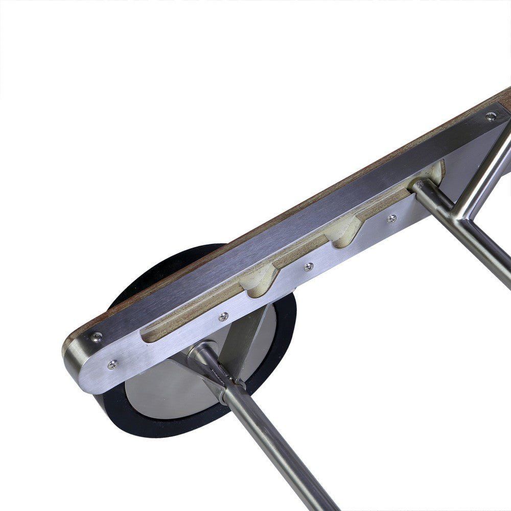 Gyoi Patio Chaise Lounger | 5 Level Adjustment | 72’’ Brown Wood Body BM338901