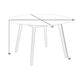 Duna Dining Table | 47’’ Round Gray Stone Top | Black Wood Legs BM338905