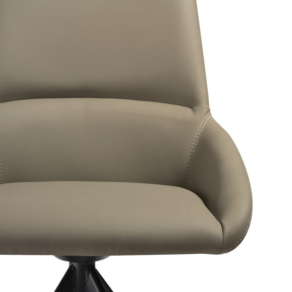 Miom 5pc Dining Table Set | Extendable Top | 4 Taupe Gray Faux Leather Chairs