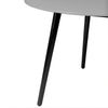 Kilo Dining Table | Black Wood Legs | 47’’ Round Gray Superstone Top