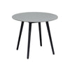 Sosi 3pc Patio Dining Table Set | 2 Black Rope Chairs | 36’’ Gray Sintered Stone Top
