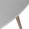Kilo Dining Table | Brown Wood Legs | 47’’ Round Gray Superstone Top