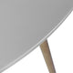 Kilo Dining Table | Brown Wood Legs | 47’’ Round Gray Superstone Top