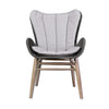 Mina Patio Dining Chair | 36’’ | Gray Woven Rope | Fabric Seating BM338974